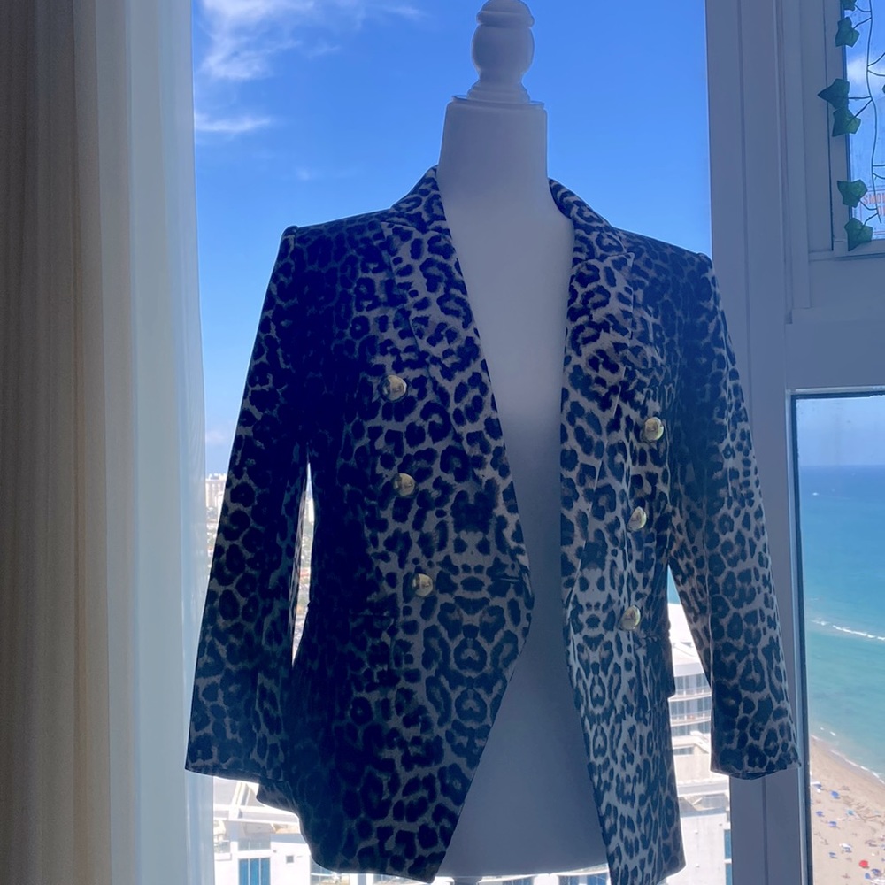 Veronica Beard Leopard Blazer